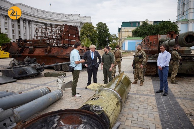 دیدار رئیس جمهور اوکراین با بوریس جانسون