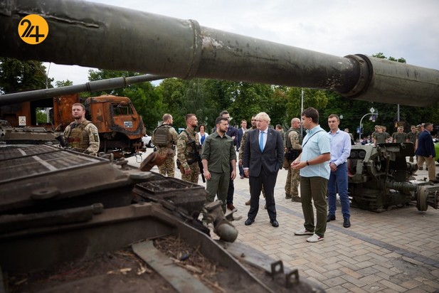 دیدار رئیس جمهور اوکراین با بوریس جانسون