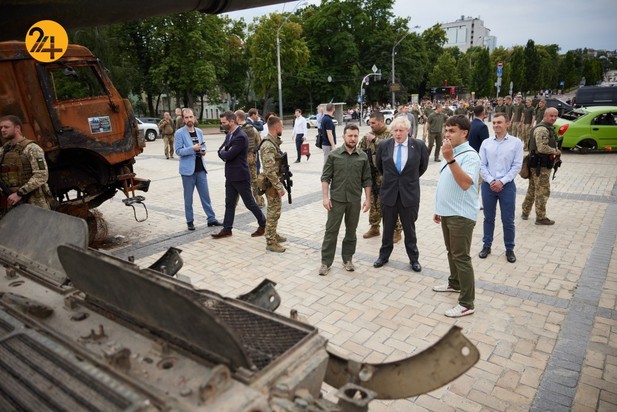 دیدار رئیس جمهور اوکراین با بوریس جانسون