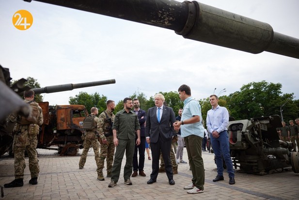 دیدار رئیس جمهور اوکراین با بوریس جانسون