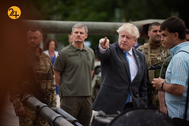 دیدار رئیس جمهور اوکراین با بوریس جانسون