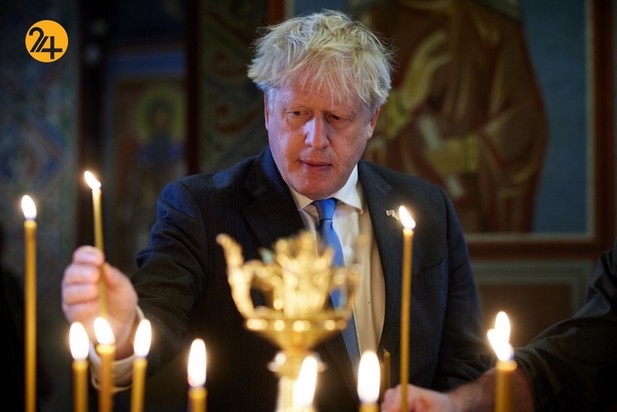 دیدار رئیس جمهور اوکراین با بوریس جانسون