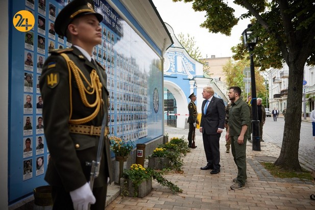 دیدار رئیس جمهور اوکراین با بوریس جانسون