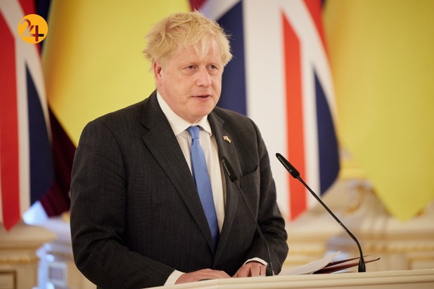 دیدار رئیس جمهور اوکراین با بوریس جانسون