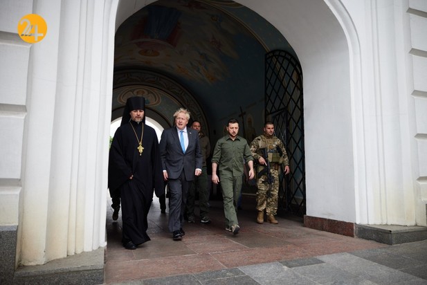 دیدار رئیس جمهور اوکراین با بوریس جانسون