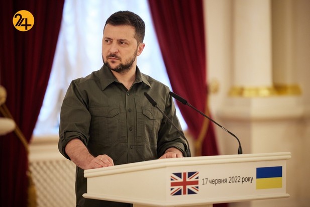 دیدار رئیس جمهور اوکراین با بوریس جانسون