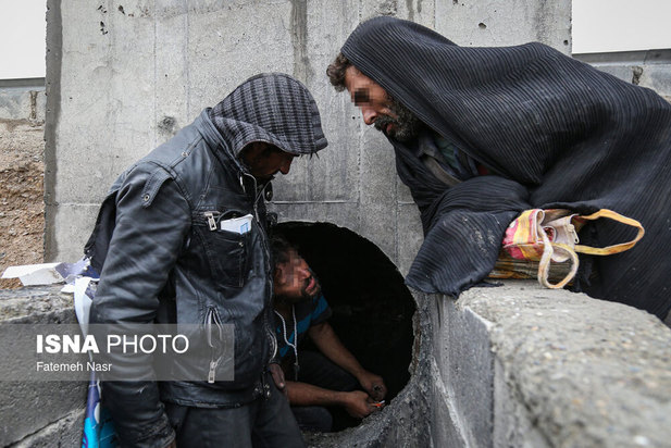 معتادان و کارتن‌خواب‌های حاشیه اصفهان