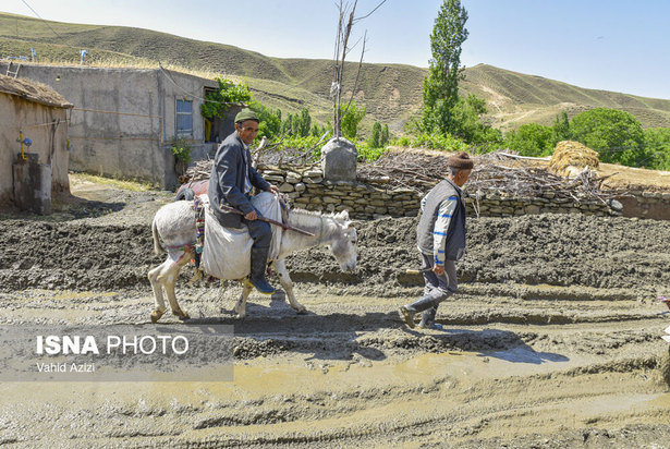 خسارت سیل در روستای تلکه قوز
