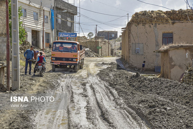 خسارت سیل در روستای تلکه قوز