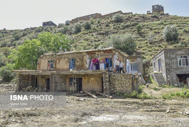 خسارت سیل در روستای تلکه قوز