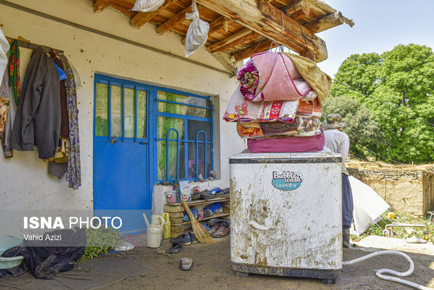 خسارت سیل در روستای تلکه قوز