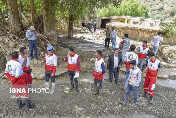 خسارت سیل در روستای تلکه قوز