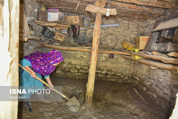 خسارت سیل در روستای تلکه قوز