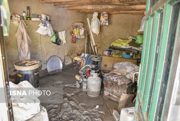 خسارت سیل در روستای تلکه قوز