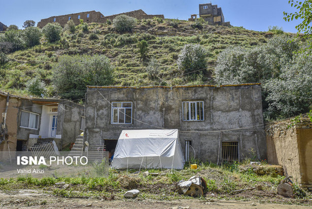 خسارت سیل در روستای تلکه قوز