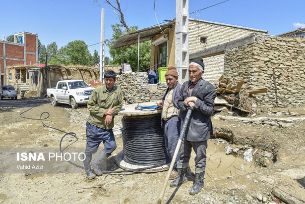 خسارت سیل در روستای تلکه قوز