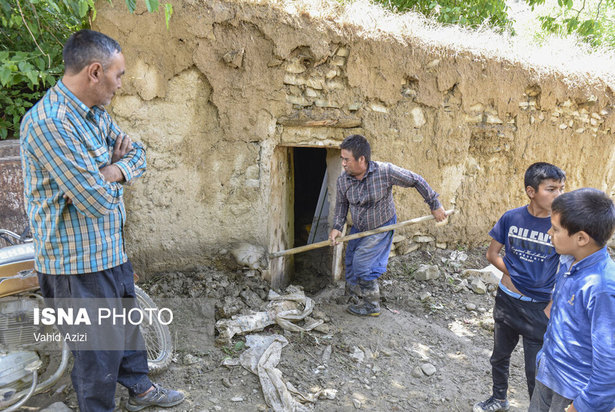 خسارت سیل در روستای تلکه قوز