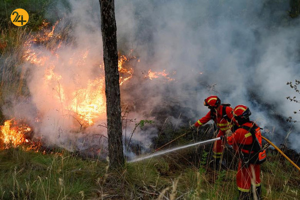 آتش در جنگل‌های اسپانیا