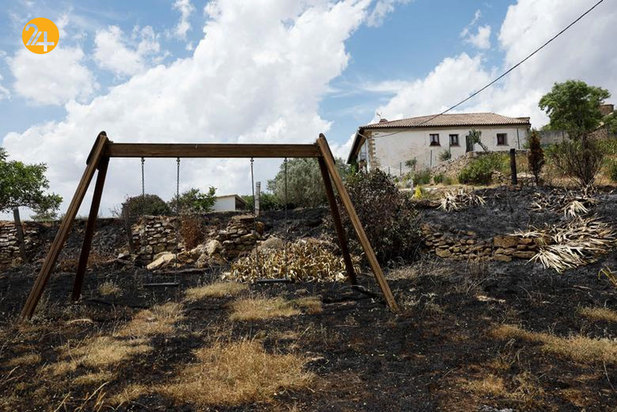 آتش در جنگل‌های اسپانیا