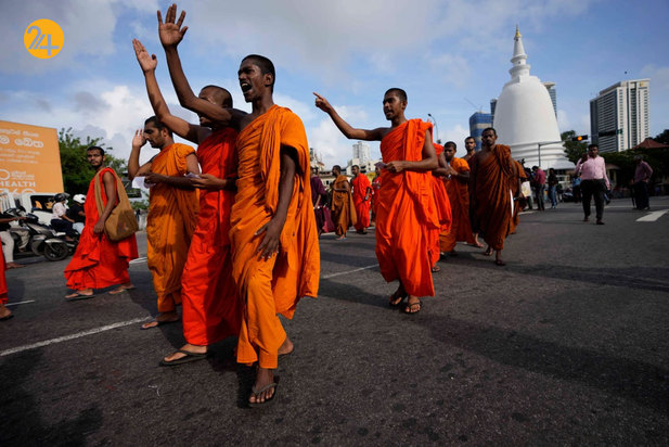 اعتراضات دانشجویان سریلانکا علیه بحران اقتصادی