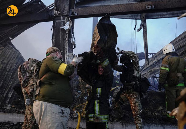 موشک‌باران مرکز خرید شهر کرمنچوک