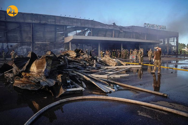 موشک‌باران مرکز خرید شهر کرمنچوک