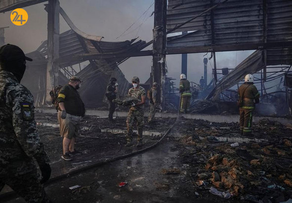 موشک‌باران مرکز خرید شهر کرمنچوک