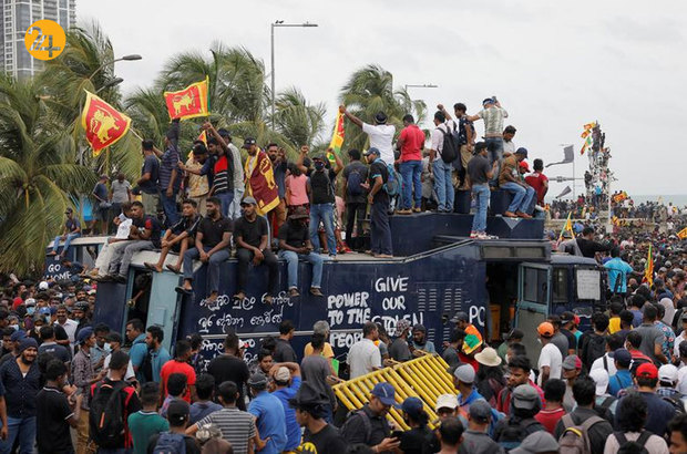 اشغال محل اقامت نخست‌وزیر و رئیس‌جمهور سریلانکا