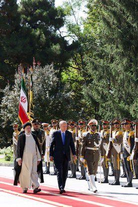 استقبال رسمی آیت‌الله سیدابراهیم رئیسی از اردوغان