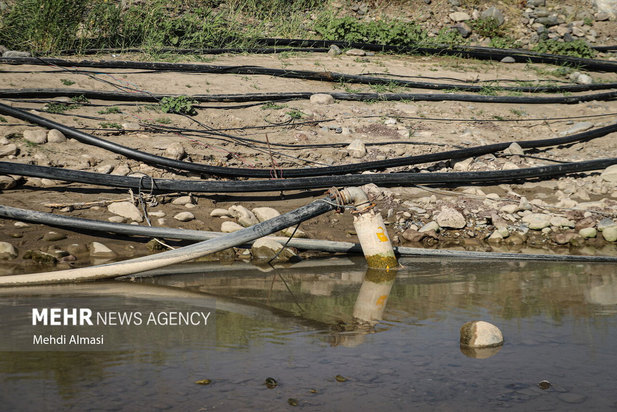 خشکی رودخانه قزل اوزن