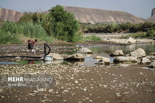خشکی رودخانه قزل اوزن