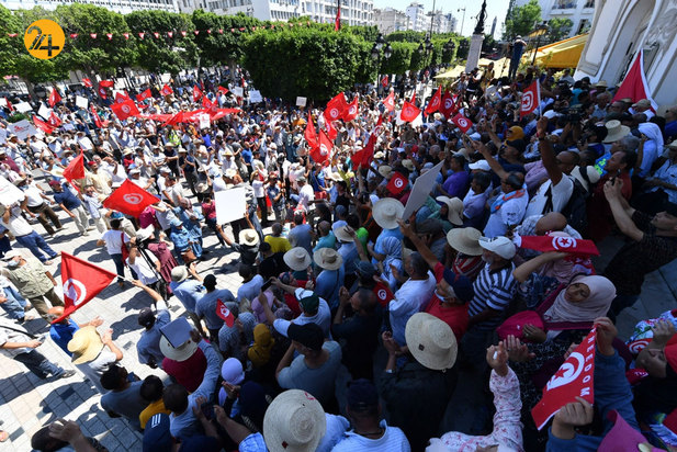 اعتراضات تونس