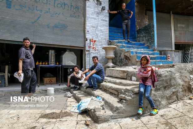 سیل در امام‌زاده داوود