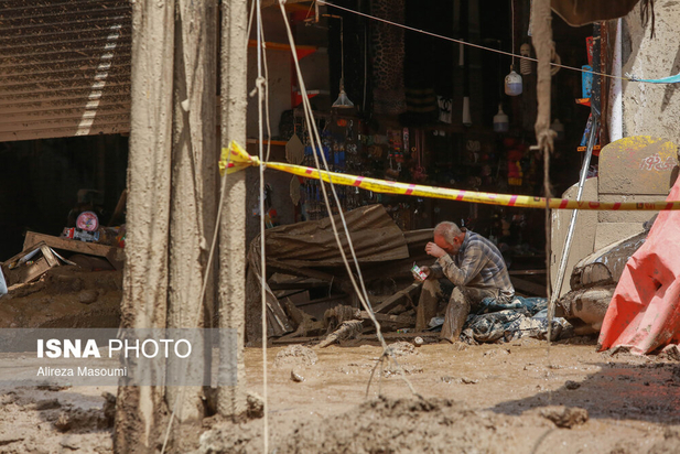 سیل در امام‌زاده داوود