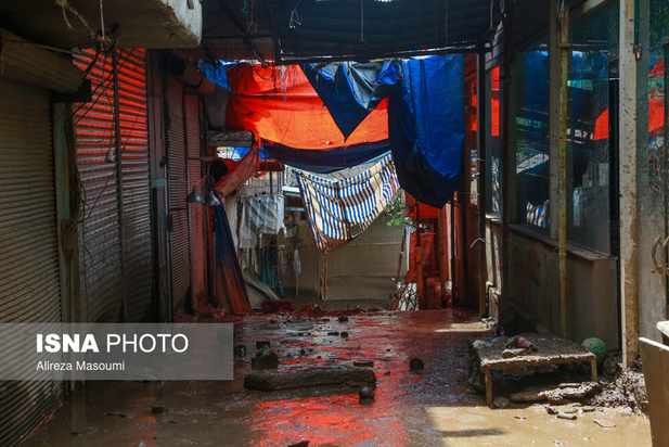 سیل در امام‌زاده داوود