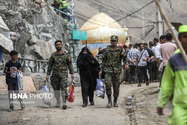 سیل در امام‌زاده داوود