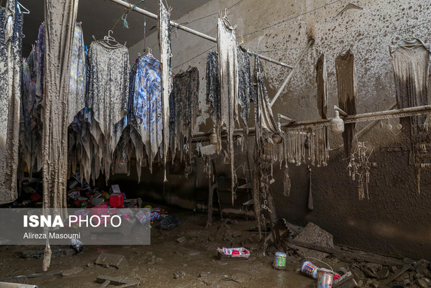 سیل در امام‌زاده داوود