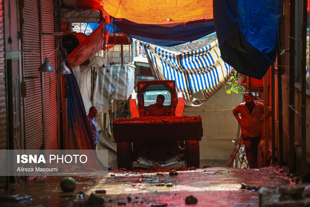 سیل در امام‌زاده داوود