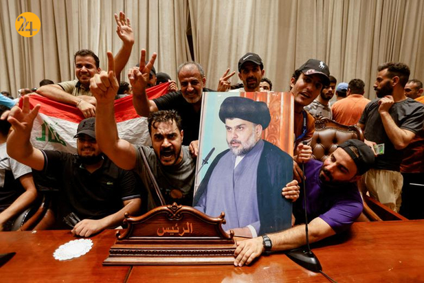 حمله هواداران مقتدی صدر به پارلمان عراق