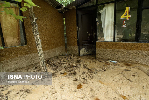خسارات سیل در غرب مازندران