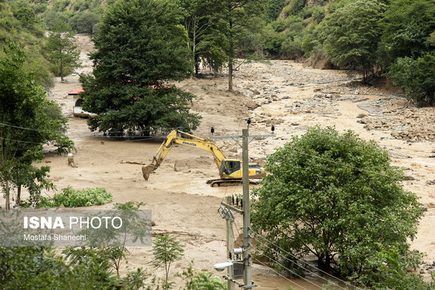 خسارات سیل در غرب مازندران