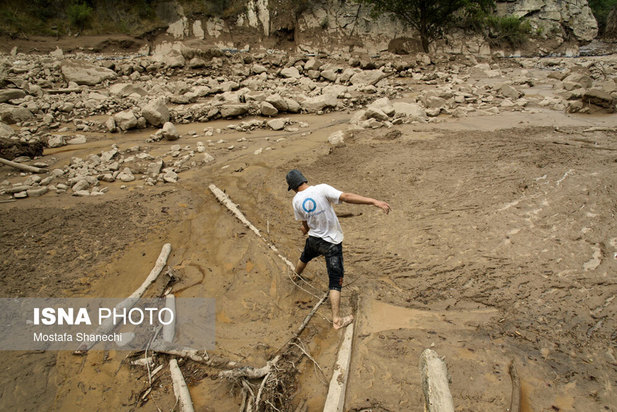 خسارات سیل در غرب مازندران