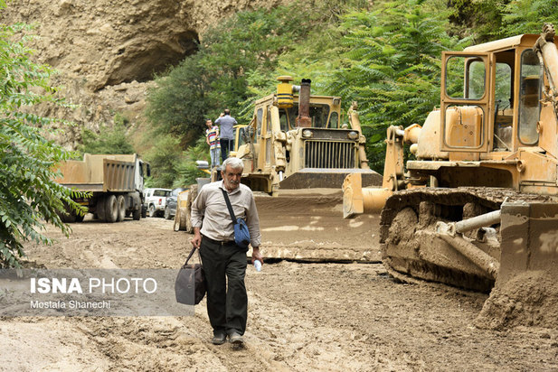 خسارات سیل در غرب مازندران