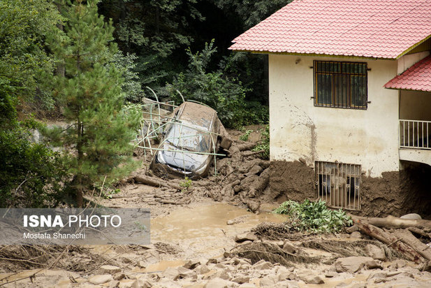 خسارات سیل در غرب مازندران