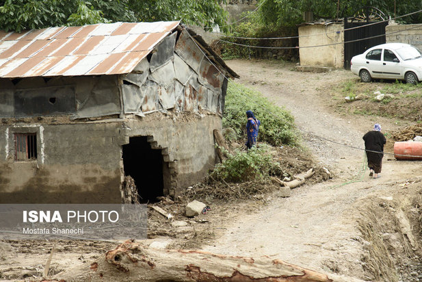 خسارات سیل در غرب مازندران