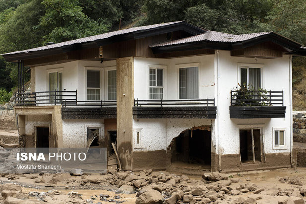 خسارات سیل در غرب مازندران