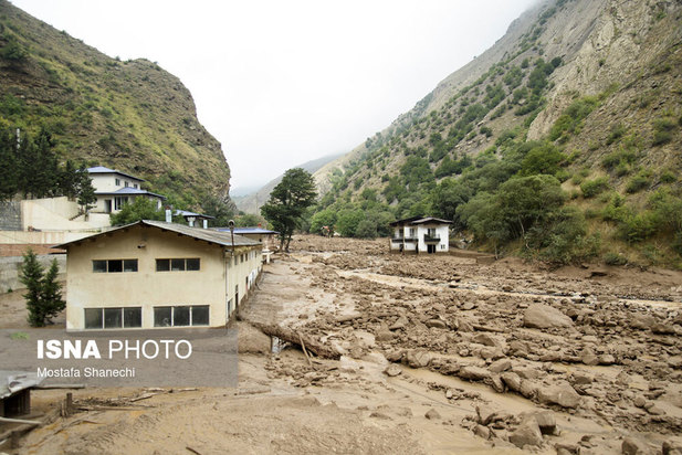 خسارات سیل در غرب مازندران