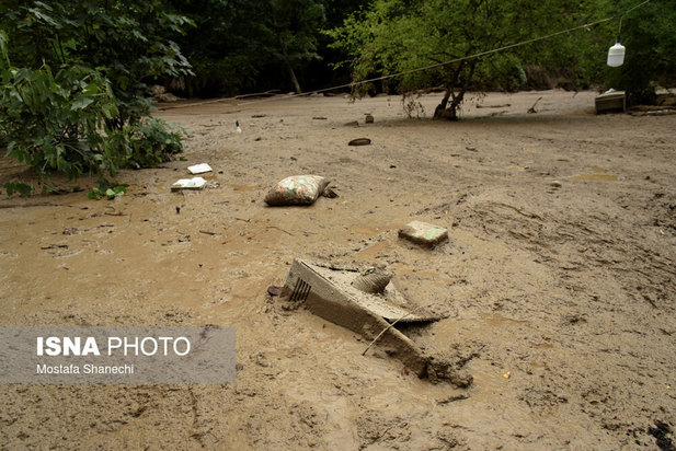 خسارات سیل در غرب مازندران