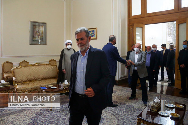 دیدار دبیر کل جهاد اسلامی فلسطین با وزیر امور خارجه