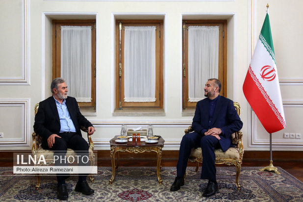 دیدار دبیر کل جهاد اسلامی فلسطین با وزیر امور خارجه